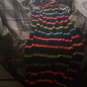 Colorful stripe dress